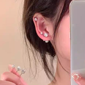 S925 은침 4mm 원형 큐빅 바벨피어싱 아르제아 솔직 후기 | 실사용자 리뷰 분석 - 상품 이미지 3