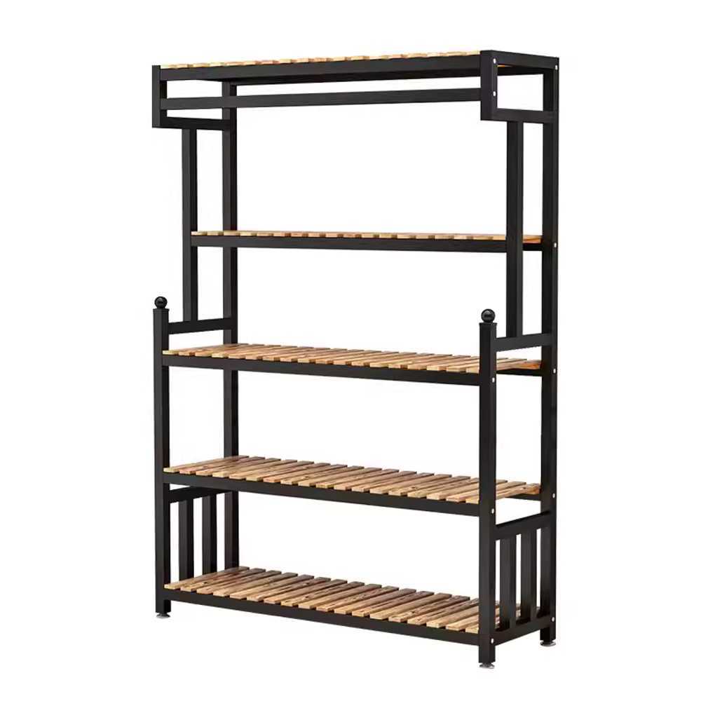 실내 화분 진열대 식물선반 철제 다용도 행잉 마당 120x30x140cm 화이트 철제 원목 - 상품 이미지
