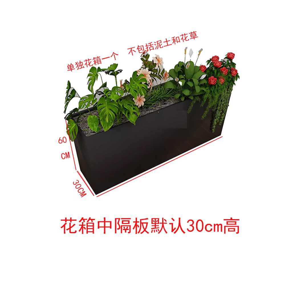화단 화분 대형 모듈 가드닝 정원 테라스 정사각 박스 40x40x40cm 회색 이미지 6