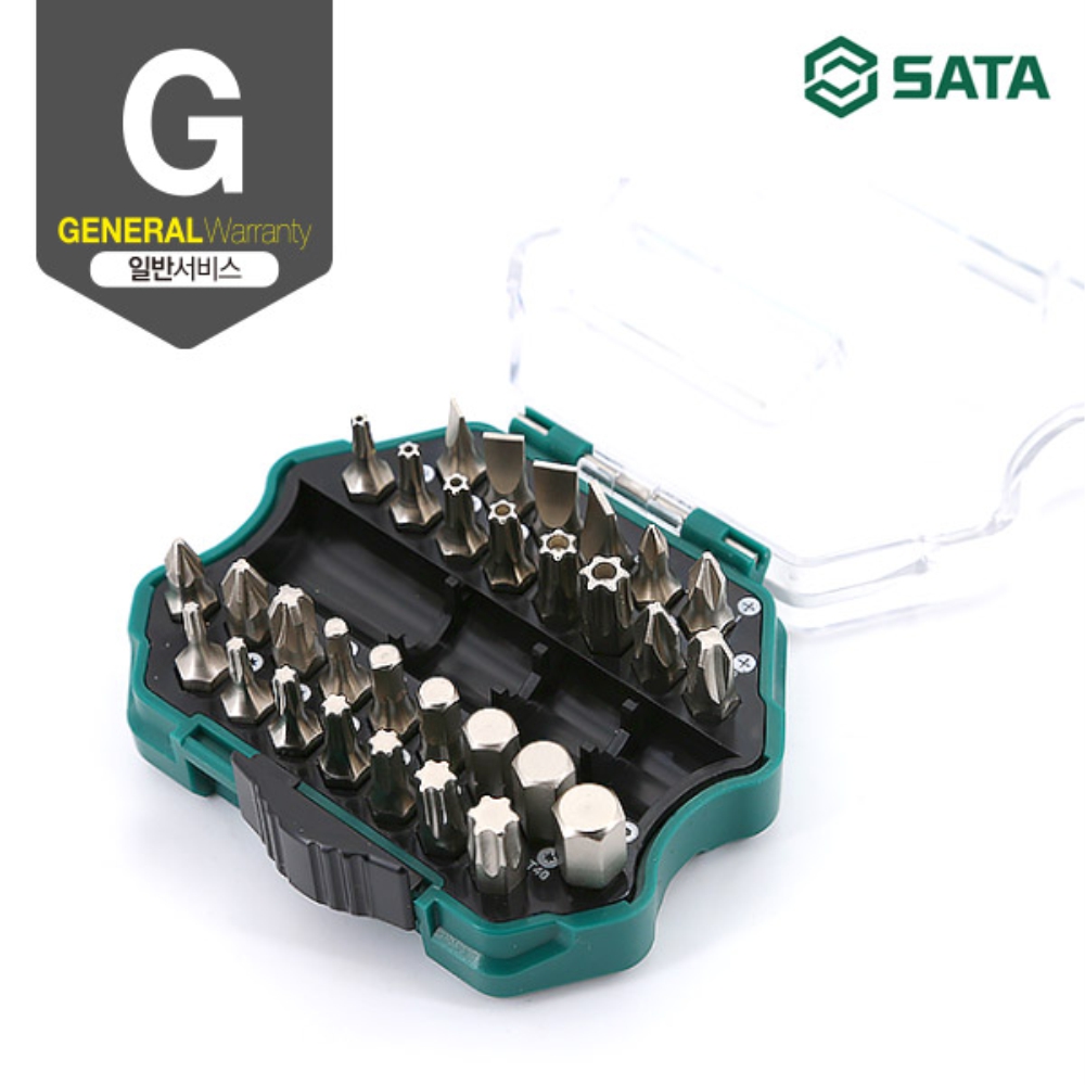 사타 SATA 1/4 육각 비트 세트 30PCS 09331 도라이바 - 상세 이미지 2