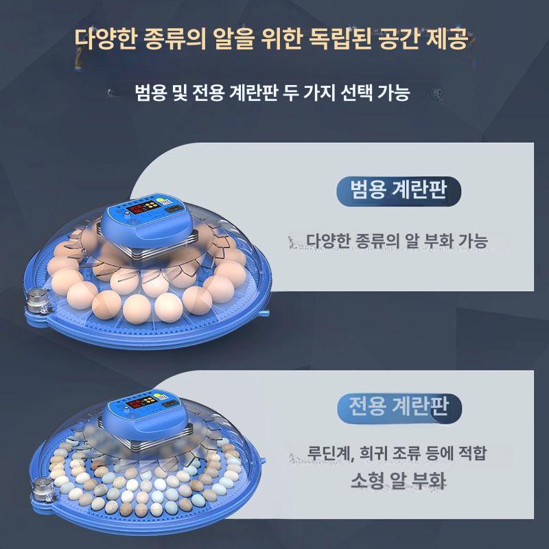 계란 부화기 온도제어 병아리 키우기 메추리 가금류 자동 12알 전자동 이중 + 날짜 표시 범용모델 - 상세 이미지 5