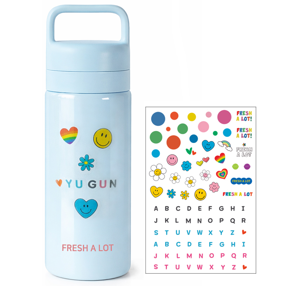 프레쉬어랏 핸디 스텐316 투웨이 휴대용 손잡이 보온보냉 텀블러 500ml, 스카이 블루 - 상세 이미지 4