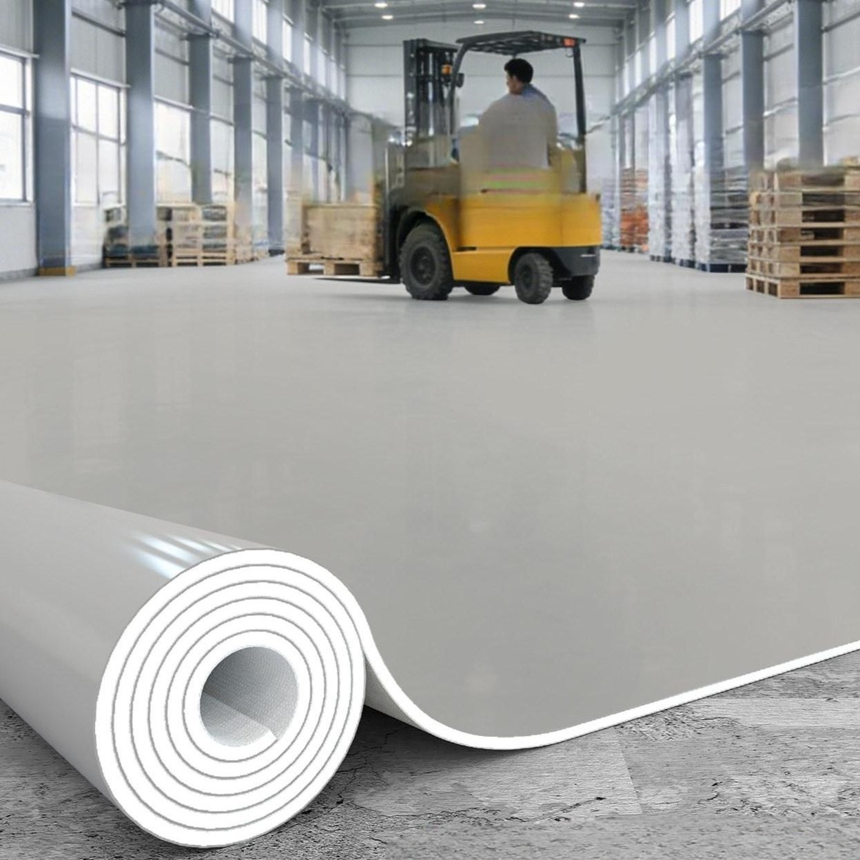 PVC 바닥 매트 공장 작업장 업소용 미끄럼방지 오염방지 깔개 - 상품 이미지