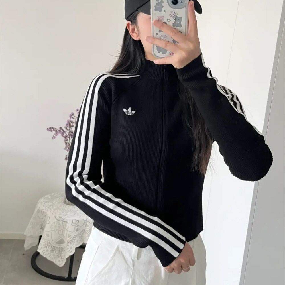 아디다스 아디컬러 3S 슬림 트랙탑 W 3colors 블랙 JY2597 그레이 JZ0886 - 상세 이미지 3