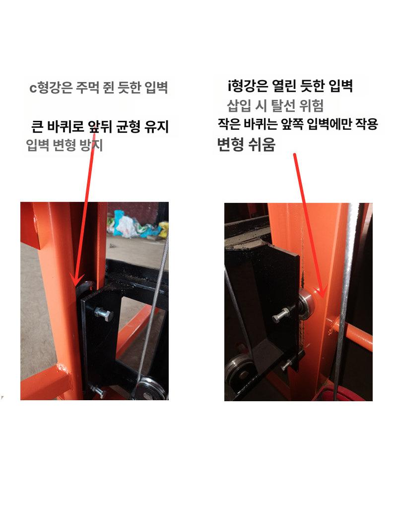 유압리프트 핸드 수동 휠 스태커 고소 이동식 운반 미니 지게차 운송 대차 화물 자키 - 상세 이미지 4