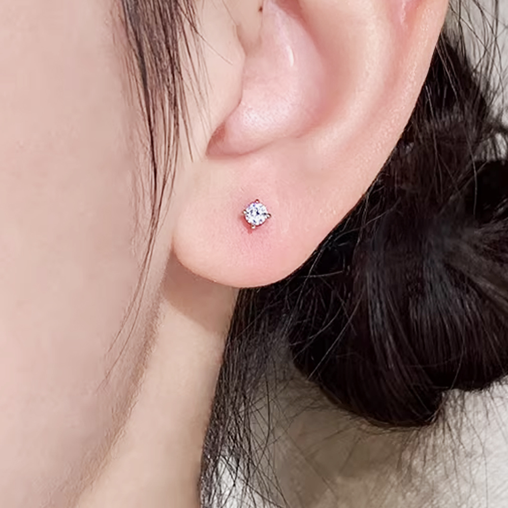 스테인리스 3mm 큐빅 바벨피어싱 2P 아르제아 이미지