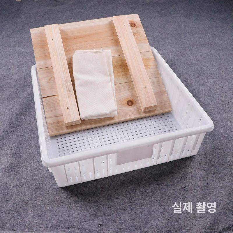 업소용 대형 두부틀 원목누름판 사각 플라스틱 두부프레스 - 상세 이미지 5