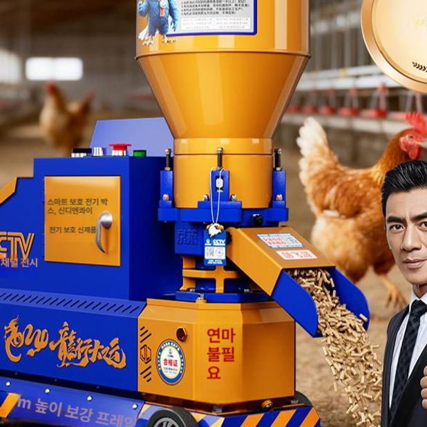 펠렛기계 사료 톱밥 압축기 성형기 다지기 펠렛 제조기 - 상품 이미지