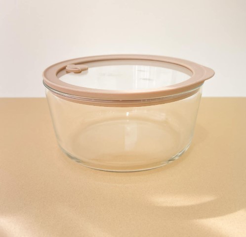 레벤쿠첸 브리드 내열유리 원형 밀폐용기 950ml 냉동밥 뚜껑 전자레인지 이유식보관용 - 상품 이미지