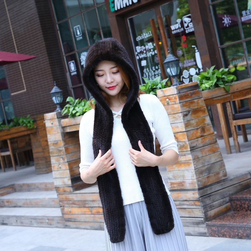 퍼 일체형 후드 머플러 겨울 보온 여성용 방한 스노우 - 상세 이미지 2