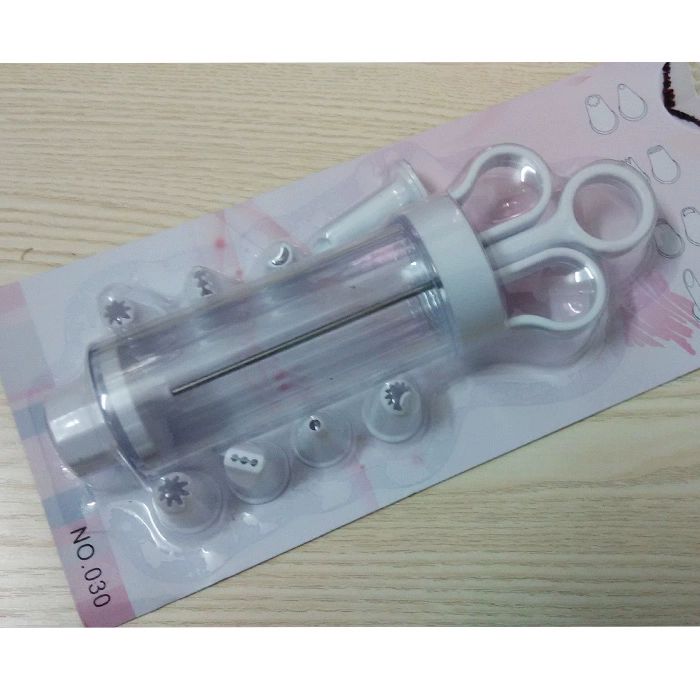 소스 디스펜서 소스건 핫도그 튜브 고추냉이 와사비 스시 큰 8개 꽃잎 노즐 포함 - 상세 이미지 5