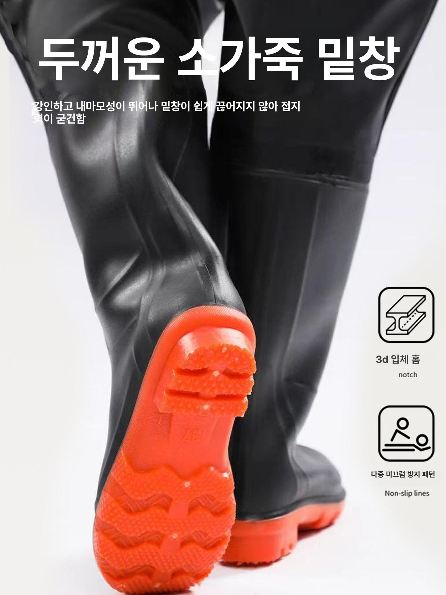 전신 방수 어부복 일체형 낚시 작업복 - 상세 이미지 5