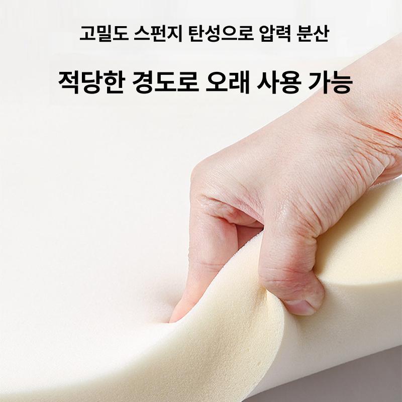 다리 무릎 스폰지 다리베개 기능성 다리쿠션 종아리 쿠션 콤보 세트 소형 R자형 삼각 쿠션 포함 - 상세 이미지 3