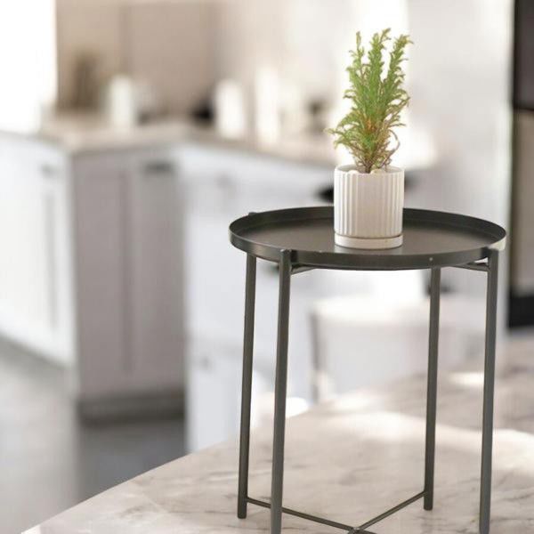 미니 철제 사이드 테이블 소파 원형 협탁