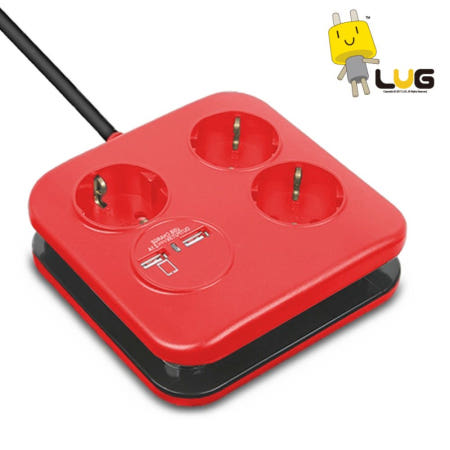 알리바니스토어 캠핑릴선 릴선 코드 사각 콘센트 멀티탭 3구 USB 2포트 이지콕 플러그