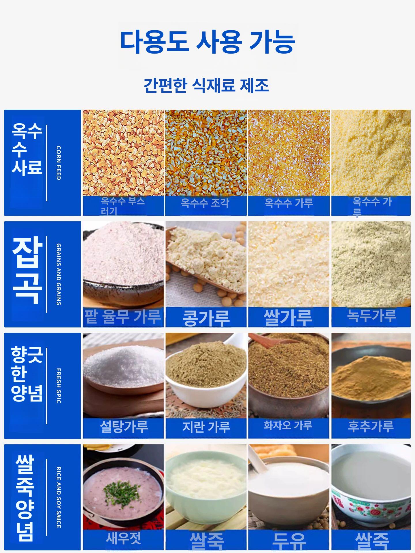 사료분쇄기 농장 사육 분쇄 파쇄기 곡물 옥수수 먹이 습식 닭 건초 모터 가축 야채 전동 - 상세 이미지 5