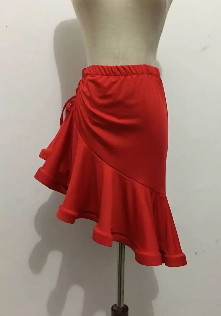 스커트 라인댄스 호피무늬 라틴댄스복 스포츠댄스 무대의상 레오파드 프린트 스커트 s - 상세 이미지 5