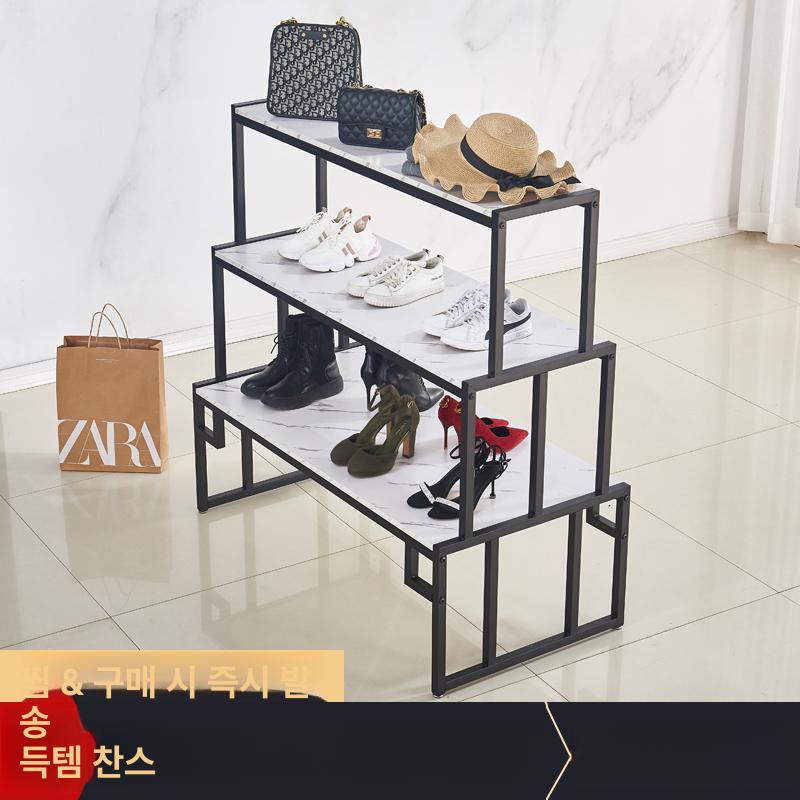 업소용 진열대 계단식 디스플레이 3단 테이블 매대 스탠드 랙 진열 쇼케이스 의류매장 빵 - 상세 이미지 3