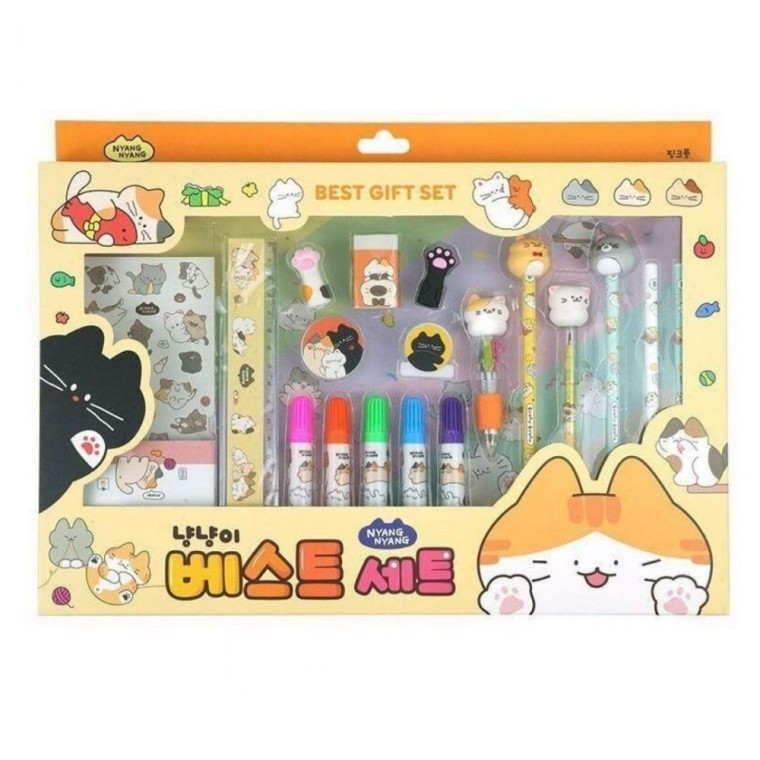 냥냥이 초등 문구세트 어린이 학용품 입학 선물 - 상품 이미지