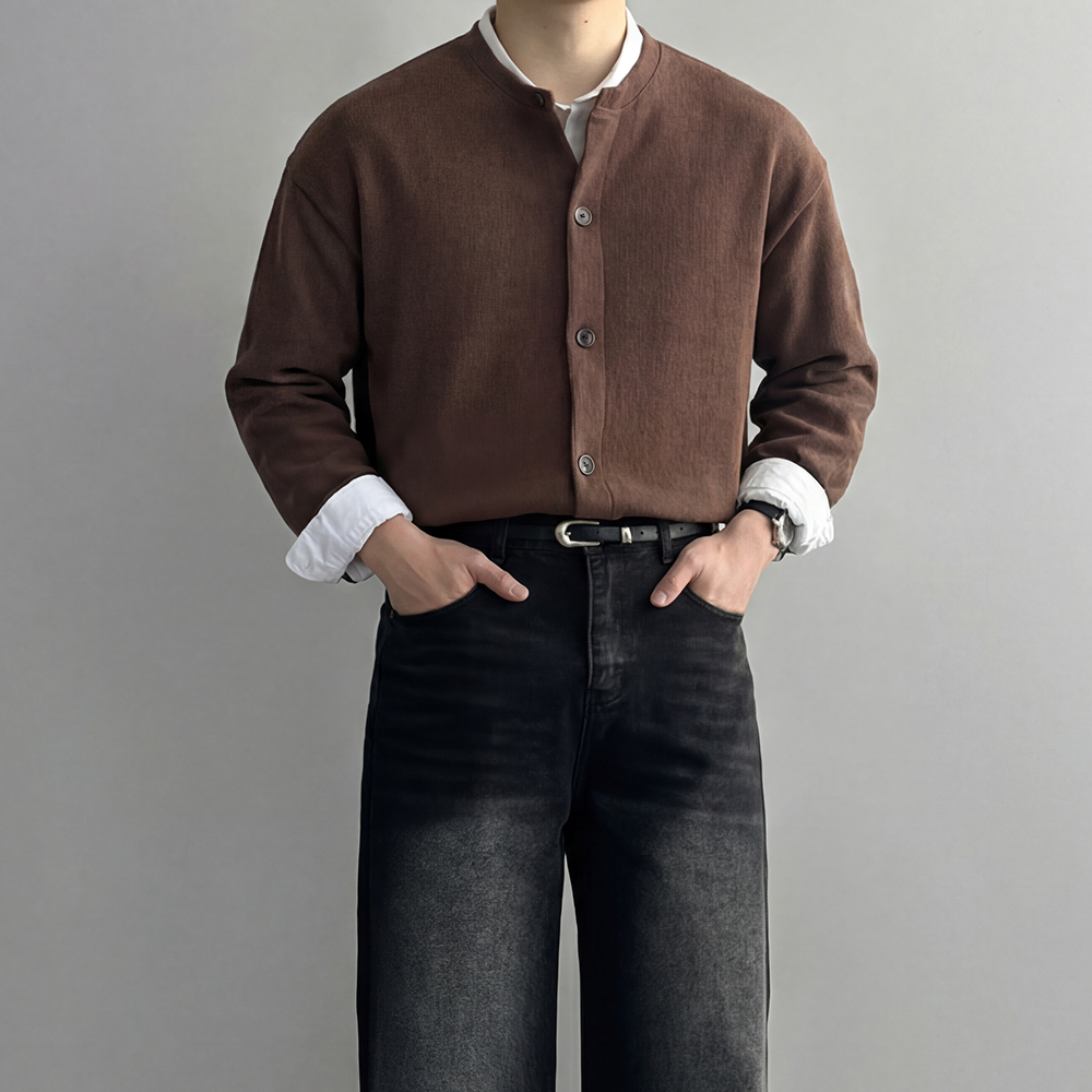 남자크롭가디건 남자라운드가디건 이미지 7