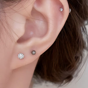 S925 은침 4mm 원형 큐빅 바벨피어싱 아르제아 솔직 후기 | 실사용자 리뷰 분석 - 상품 이미지 4