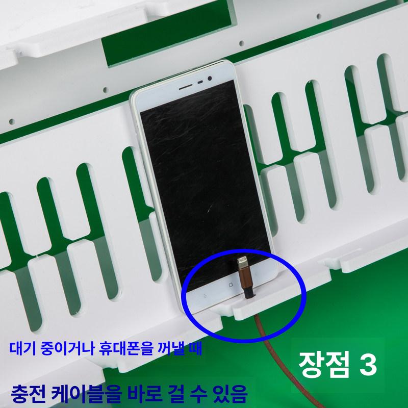 최적화된 거치대 휴대폰 수거함 스탠드 선반 4대 1단 2칸 12대 6개 팬 슬롯 - 상세 이미지 5