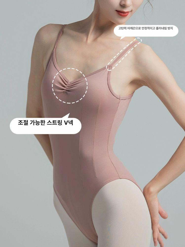 성인 발레레오타드 백오픈 발레의상 무용복 원피스 - 상세 이미지 4