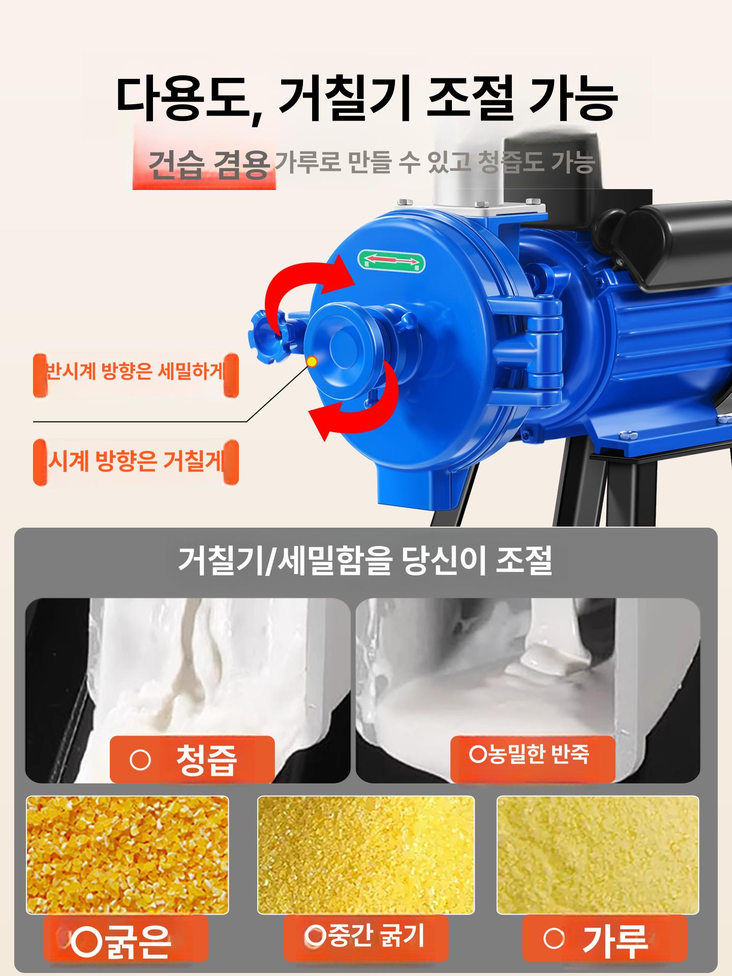 사료분쇄기 농장 사육 분쇄 파쇄기 곡물 옥수수 먹이 습식 닭 건초 모터 가축 야채 전동 - 상세 이미지 4