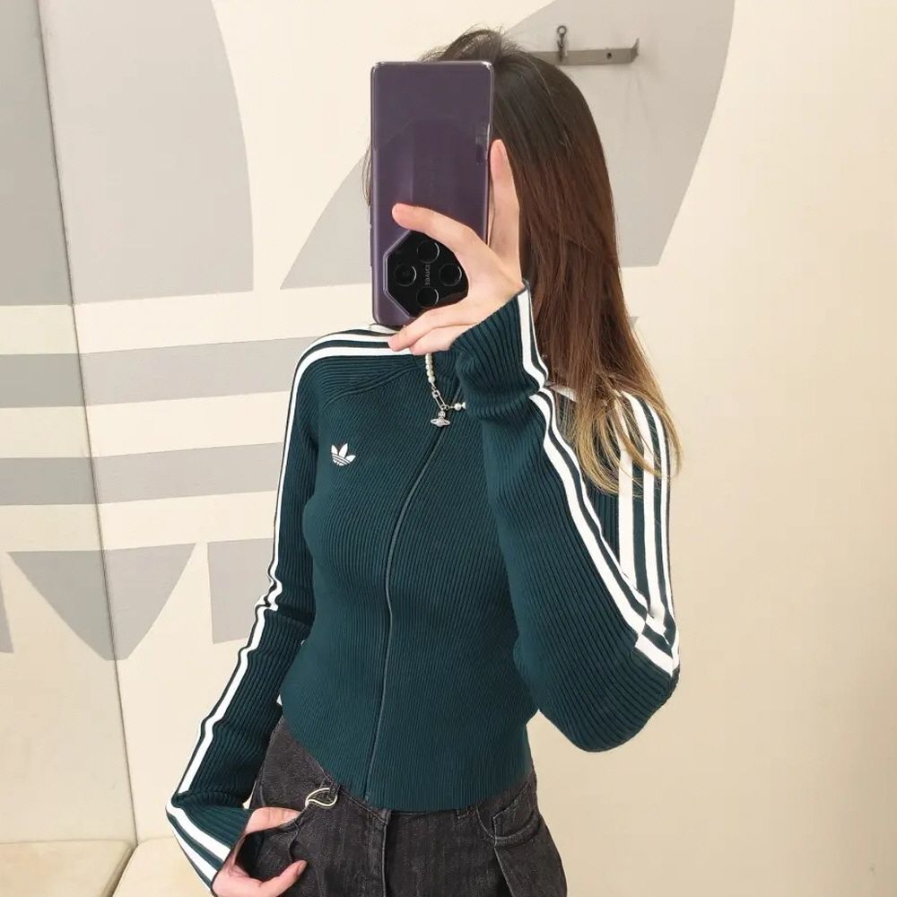 아디다스 아디컬러 3S 슬림 트랙탑 W 3colors 블랙 JY2597 그레이 JZ0886 이미지 6