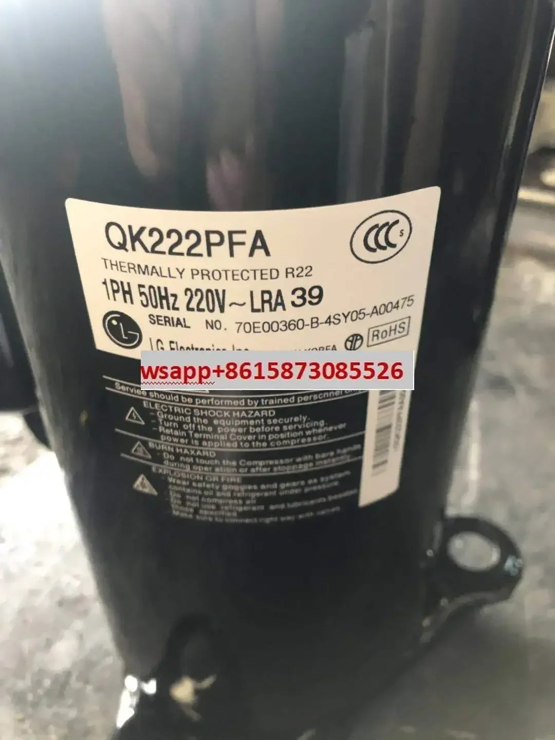 QK222PFA QJ222JAA QJ208HMA QJ222P QK222P 1.5 압축기