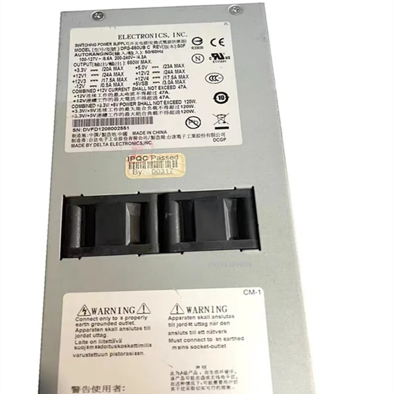 DELTA 1U 24PIN22PIN 650W 전원공급장치 DPS-650UB C거새 원본 PSU