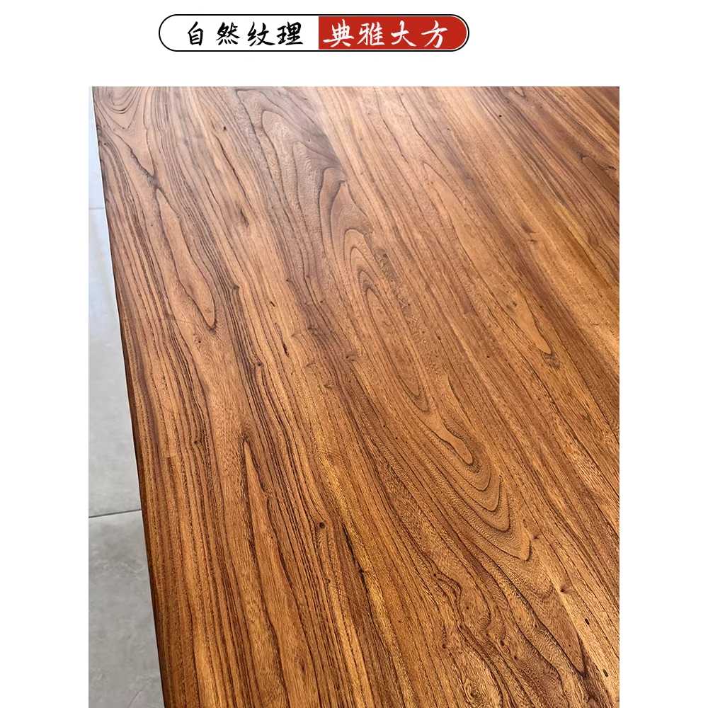 고재 테이블 상판 통나무 지지대 카페 거실 가구 대형 조립식 플랫 / 100x60x3cm - 상세 이미지 5