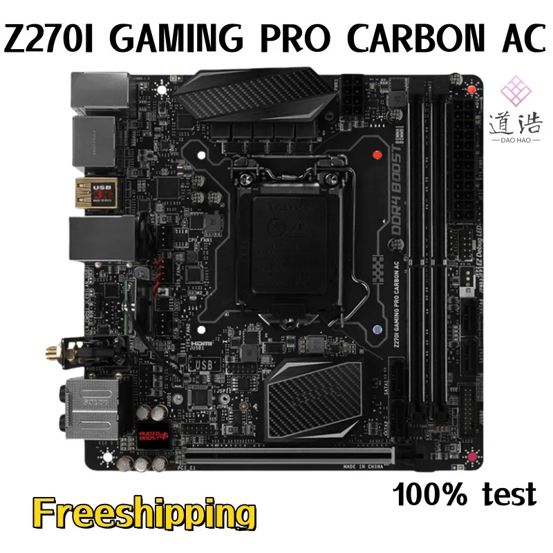 Z270I GNG PRO CARBON AC 마더보드32GB M.2 HDMI LGA 1151 DDR4 Mini-ITX Z270 메인보드 완전 작동 리퍼