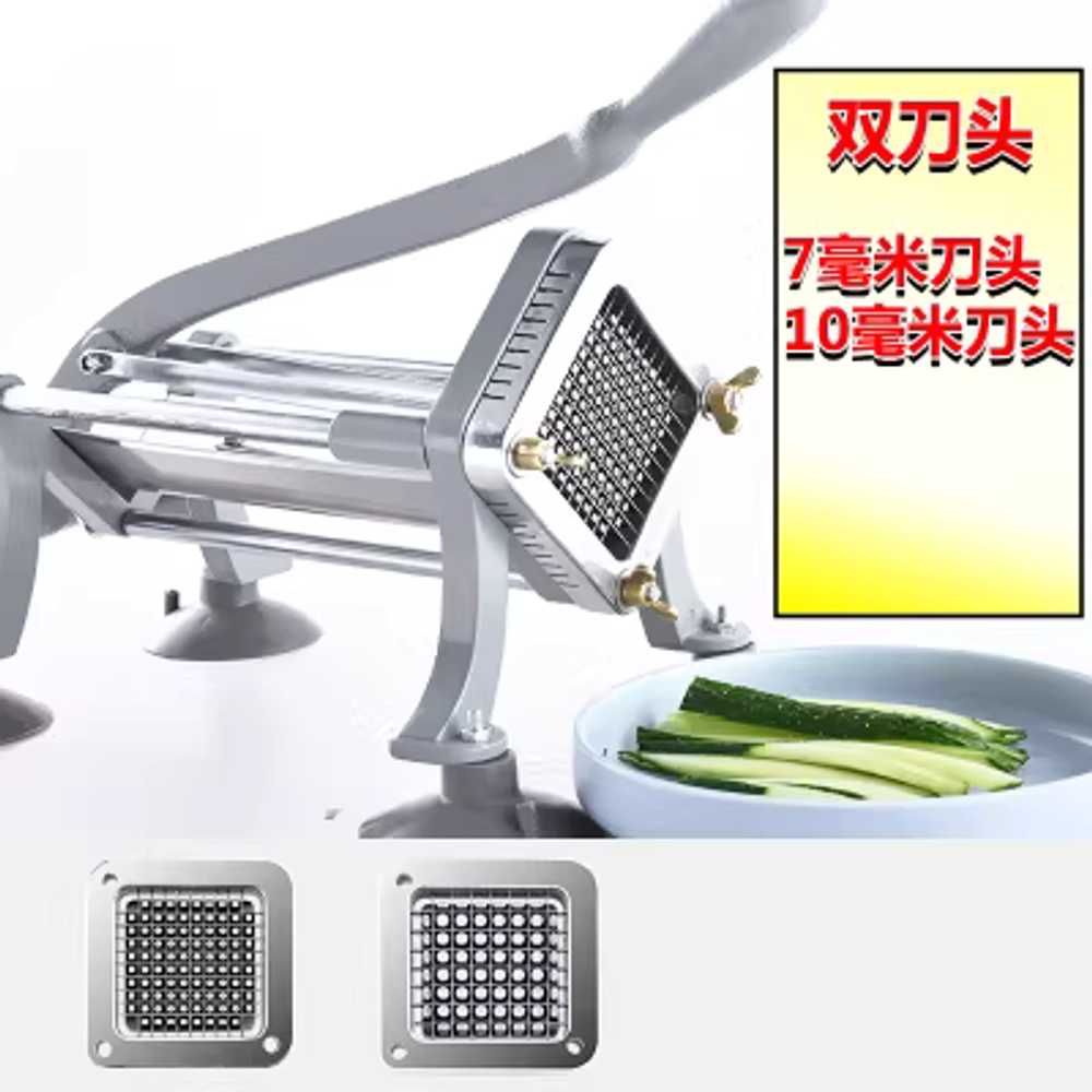 감자튀김 슬라이서 수동 써는 야채 고구마 당근 푸시 7mm - 10mm 이미지 6