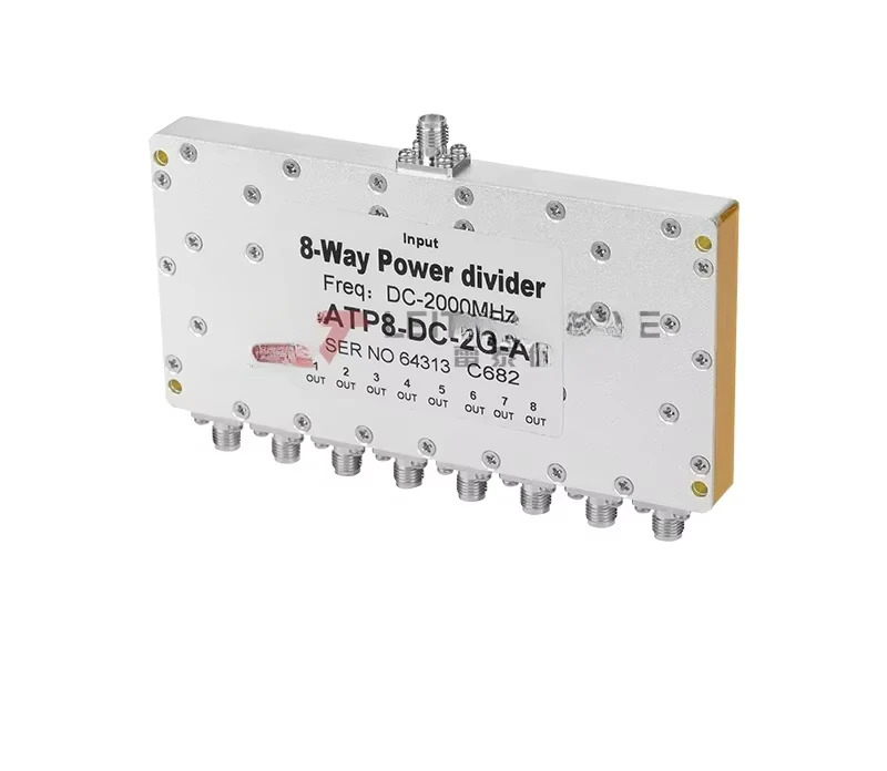 마이크로파 SMA RF 마이크로스트립 전력 분배기 2W 1-8 LT-ATP8-DC-2G-A