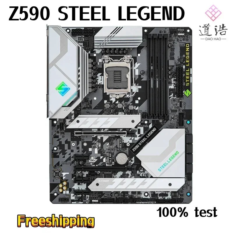 ASRock호환 Z590 STEEL LEGEND 마더보드 128GB HDMI M.2 LGA 1200 DDR4 메인보드 완전 작동 리퍼
