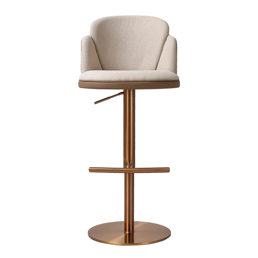 로즈 골드 엘레강스 아일랜드 식탁 홈바 바 스툴 Rosegold Elegance Bar Chair - 상품 이미지