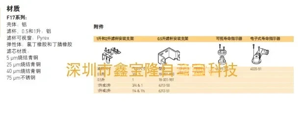 F17-800-A3DG 필터/감압밸브/오일 미스터/전자기 밸브/실린더