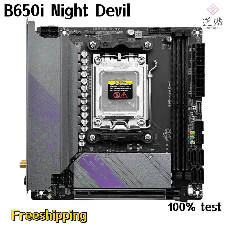 JGINYUE B650i Night Devil Mtherboard 96GB M.2 HDMI 소켓 AM5 DDR5 B650 메보드 완전 WorkMA 리퍼