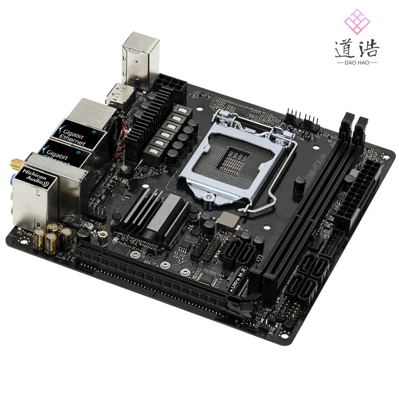ASRock호환 Z370M-ITX/AC 마더보드32GB HDMI PCI-E3.0 M.2 LGA 1151 DDR4 Mini-ITX Z370 메인보드 완전 작동 리퍼