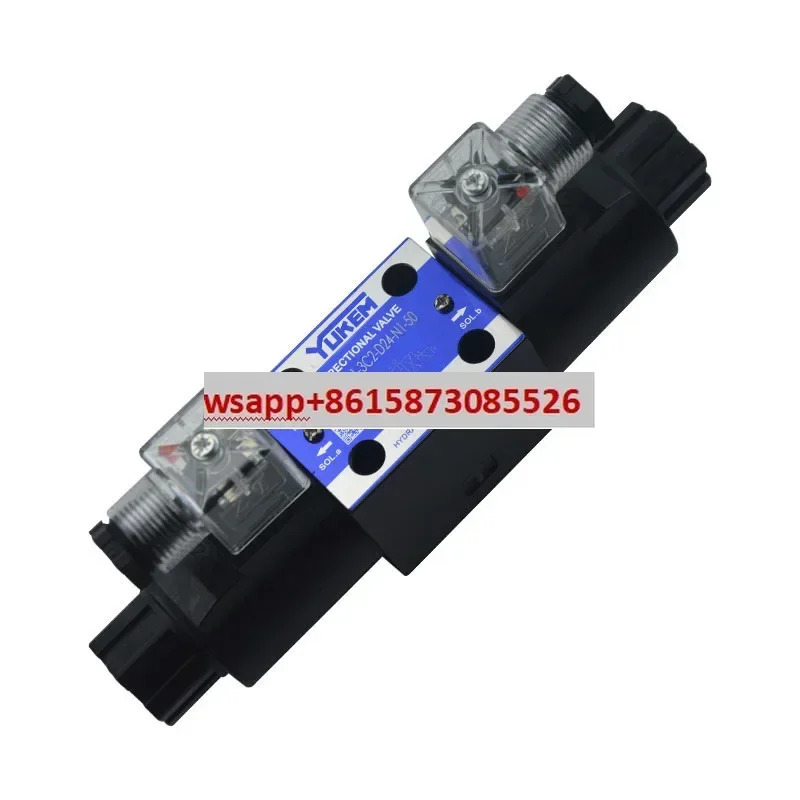 YUKEM 유압 전자기 양방향 방향 밸브 DSG-01 체크밸브 3C2 3C60 220V 24V