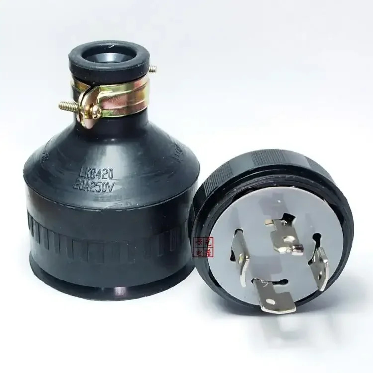 LK8420 3상 4선 안티 드롭 고무 플매트 카펫 러그 20A250V 4 코어 풀림 방지 전기 목재