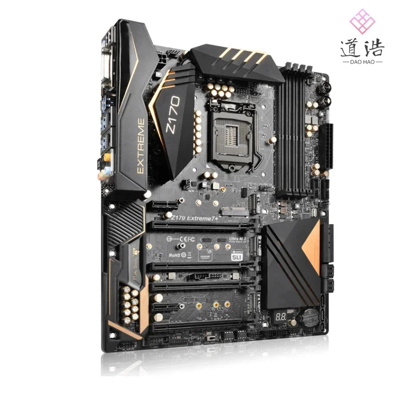 ASRock호환 Z170 EXTREME7 마더보드 64GB HDMI DVI-D M.2 LGA 1151 DDR4 메인보드 완전 작동 리퍼