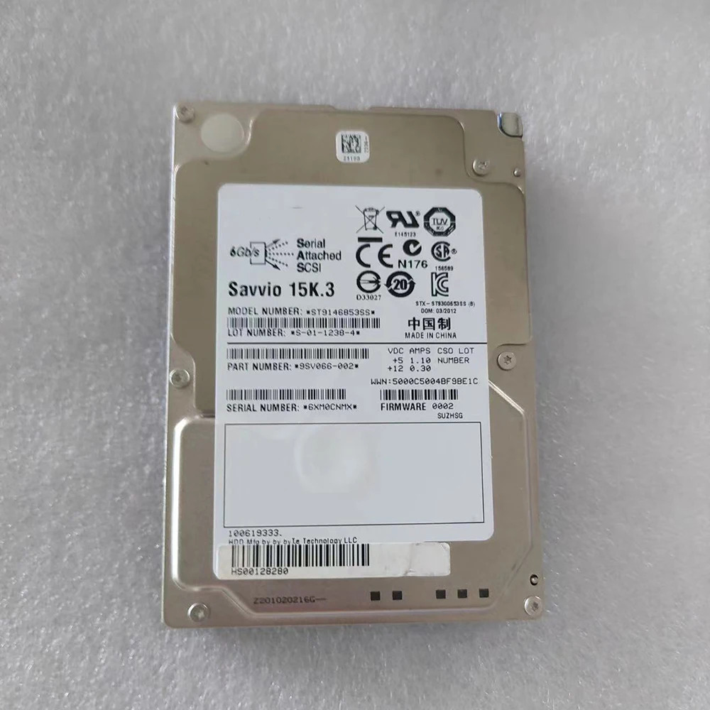 ST 9146853 서버 하드 146G 15K SAS 2.5인치 드라이브SS 9SV066-175