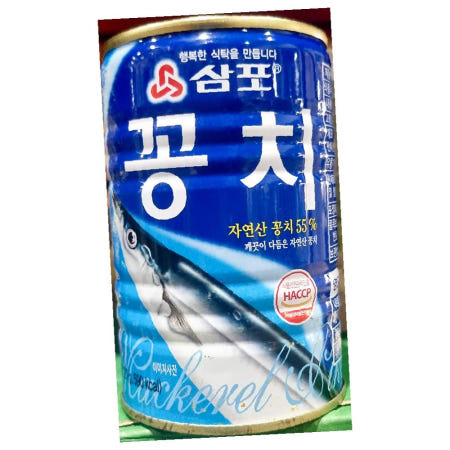 문덕 꽁치캔 400g x24p 삼포꽁치캔