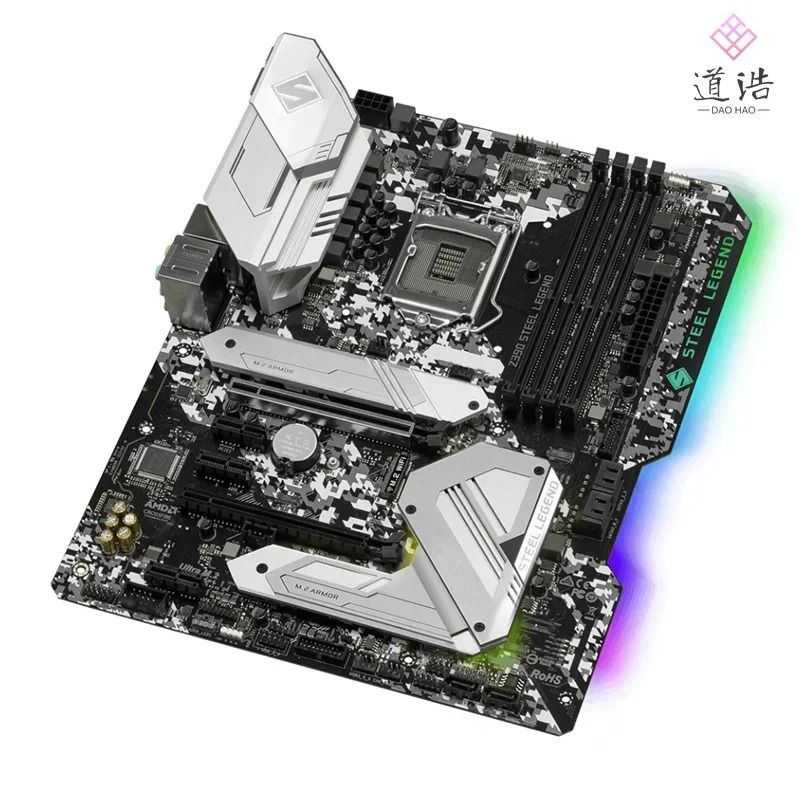 ASRock호환 Z390 Steel Legend 마더보드 128GB LGA 1151 DDR4 메인보드 완전 작동 리퍼