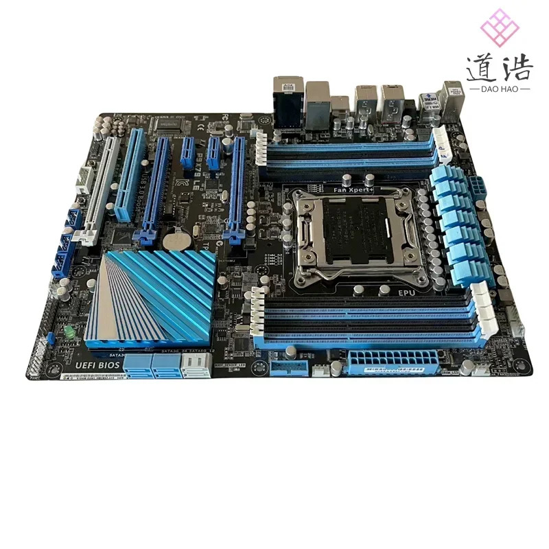 P9X79 LE 마더보드 PCI-E3.0 SATA II III LGA 2011 DDR3 X79 메인보드 완전 작동 리퍼
