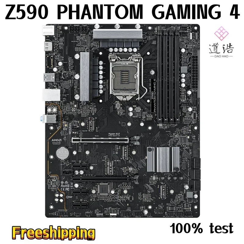 ASRock호환 Z590 PHANTOM GNG 4 마더보드 128GB HDMI M.2 LGA 1200 DDR4 메인보드 완전 작동 리퍼