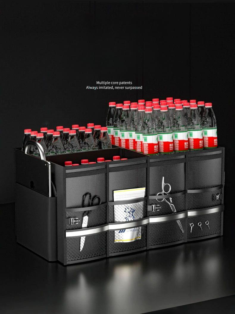 트렁크 정리함 수납 수납함 접이식 짐정리 박스 대형 73L 뚜껑형 - 상품 이미지