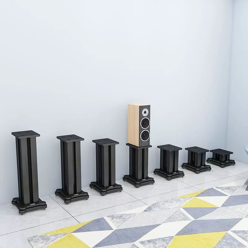 스피커 스탠드 우퍼 거치대 서라운드 철제 북쉘프 받침대 N81 블랙 22 x 28x20 높이 1쌍 - 상세 이미지 3